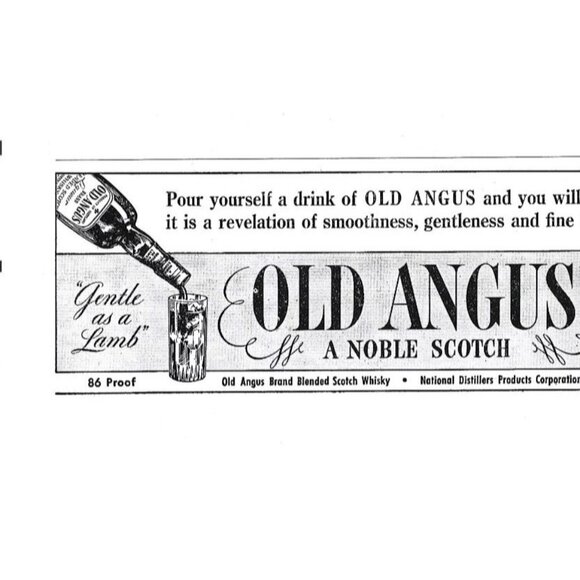 Old Angus Noble Scotch Whiskey 1940s Vintage Print Ad - Picture 3 of 4